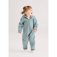 hessnatur Baby Wollfleece Overall aus Bio-Merinowolle - grün - Größe 62/68 von hessnatur