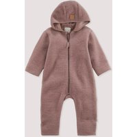 hessnatur Baby Wollfleece Overall aus Bio-Merinowolle - lila - Größe 86/92 von hessnatur