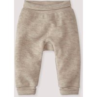 hessnatur Baby Wollfrottee Hose aus Bio-Merinowolle - beige - Größe 86/92 von hessnatur