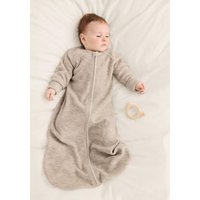 hessnatur Baby Wollfrottee Schlafsack aus Bio-Merinowolle - beige - Größe 70 cm von hessnatur