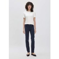 hessnatur Damen 5-Pocket Hose Skinny aus TENCEL™ Lyocell mit reiner Bio-Baumwolle - blau - Größe 36 von hessnatur