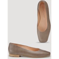 hessnatur Damen Ballerinas - beige - Größe 36 von hessnatur