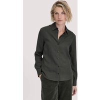 hessnatur Damen Bluse Relaxed aus TENCEL™ Lyocell - grün - Größe 44 von hessnatur