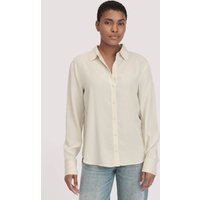 hessnatur Damen Bluse Relaxed aus TENCEL™ Lyocell - beige - Größe 44 von hessnatur