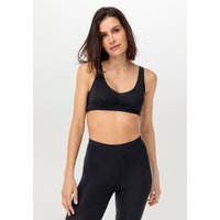 hessnatur Damen Bustier PURE BALANCE aus Bio-Baumwolle und Tencel™ Modal - schwarz - Größe 34 von hessnatur