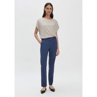 hessnatur Damen Chino Regular aus Bio-Baumwolle - blau - Größe 42 von hessnatur