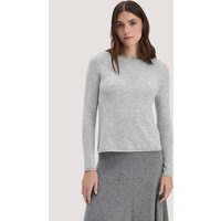 hessnatur Damen FTC × HESSNATUR Pullover Regular aus Cashmere - grau - Größe L von hessnatur