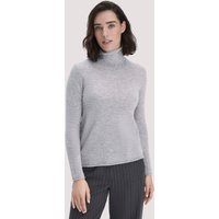 hessnatur Damen FTC × HESSNATUR Rollkragen Pullover Regular aus Cashmere - grau - Größe M von hessnatur