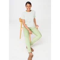 hessnatur Damen Five-Pocket Hose Skinny aus TENCEL™ Lyocell mit Bio-Baumwolle - grün - Größe 34 von hessnatur