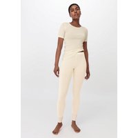 hessnatur Damen Leggings Regular Cut COTTON - MERINO - SILK - natur - Größe 36 von hessnatur