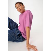 hessnatur Damen Heavy Shirt Oversize aus Bio-Baumwolle - rosa - Größe 42 von hessnatur