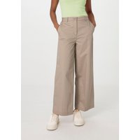 hessnatur Damen Hose Culotte Regular aus Bio-Baumwolle - beige - Größe 38 von hessnatur