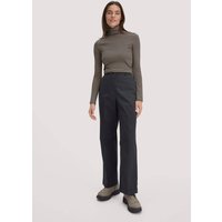 hessnatur Damen Hose Straight Leg Relaxed aus Bio-Baumwolle - schwarz - Größe 36 von hessnatur
