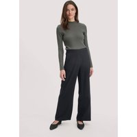 hessnatur Damen Hose Wide Leg Relaxed aus LENZING™ ECOVERO™ Viskose - schwarz - Größe 42 von hessnatur
