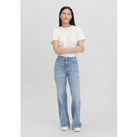 hessnatur Damen Jeans ALVA High Rise Wide Leg aus Bio-Denim - blau - Größe 28/32 von hessnatur