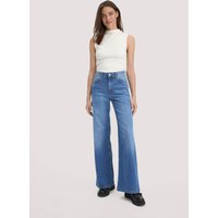 hessnatur Damen Jeans ALVA Wide Leg aus Bio-Denim - blau - Größe 32/34 hessnatur Damen Jeans ALVA Wide Leg aus Bio-Denim - blau - Größe 32/34 von hessnatur