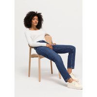 hessnatur Damen Jeans Hanna Mom Fit aus Bio-Denim - blau - Größe 33/32 von hessnatur