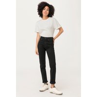 hessnatur Damen Coreva™Jeans Lea High Rise Slim aus Bio-Denim - schwarz - Größe 26/30 von hessnatur