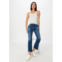hessnatur Damen Jeans Kick Flared Slim aus Bio-Denim - blau - Größe 33/29 von hessnatur