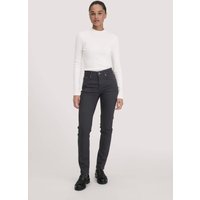 hessnatur Damen Jeans LEA Slim aus Bio-Denim - schwarz - Größe 29/32 von hessnatur