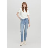 hessnatur Damen Jeans LINN High Rise Slim aus Bio-Denim - blau - Größe 29/30 von hessnatur