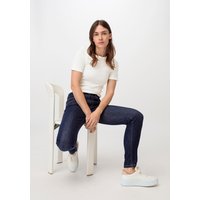 hessnatur Damen Jeans LINA Mid Rise Skinny aus Bio-Denim - blau - Größe 25/30 von hessnatur