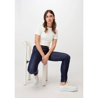 hessnatur Damen Jeans LINA Mid Rise Skinny aus Bio-Denim - blau - Größe 26/32 von hessnatur