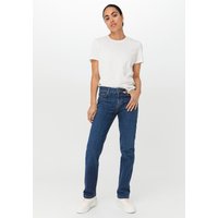 hessnatur Damen Jeans MARIE Mid Rise Straight aus Bio-Denim - blau - Größe 32/32 von hessnatur
