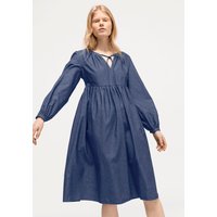 hessnatur Damen Jeanskleid aus Bio-Baumwolle - blau - Größe 34 von hessnatur