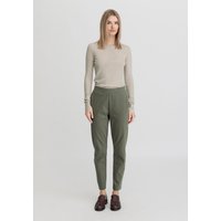 hessnatur Damen Jersey-Hose Regular aus Bio-Baumwolle - grün - Größe 34 von hessnatur