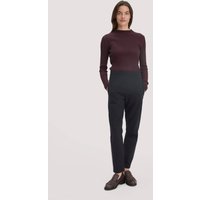 hessnatur Damen Jersey Hose Regular aus Bio-Baumwolle - schwarz - Größe 48 von hessnatur