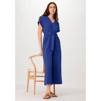 hessnatur Damen Jersey Jumpsuit Relaxed aus Bio-Baumwolle - blau - Größe 42 von hessnatur