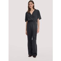 hessnatur Damen Jersey Overall Relaxed aus Bio-Baumwolle - schwarz - Größe 34 von hessnatur