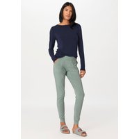 hessnatur Damen Joggpants Regular PURE BALANCE aus Bio-Baumwolle und TENCEL™ Modal - grün - Größe 42 von hessnatur