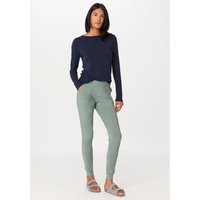 hessnatur Damen Joggpants Regular PURE BALANCE aus Bio-Baumwolle und TENCEL™ Modal - grün - Größe 48 von hessnatur
