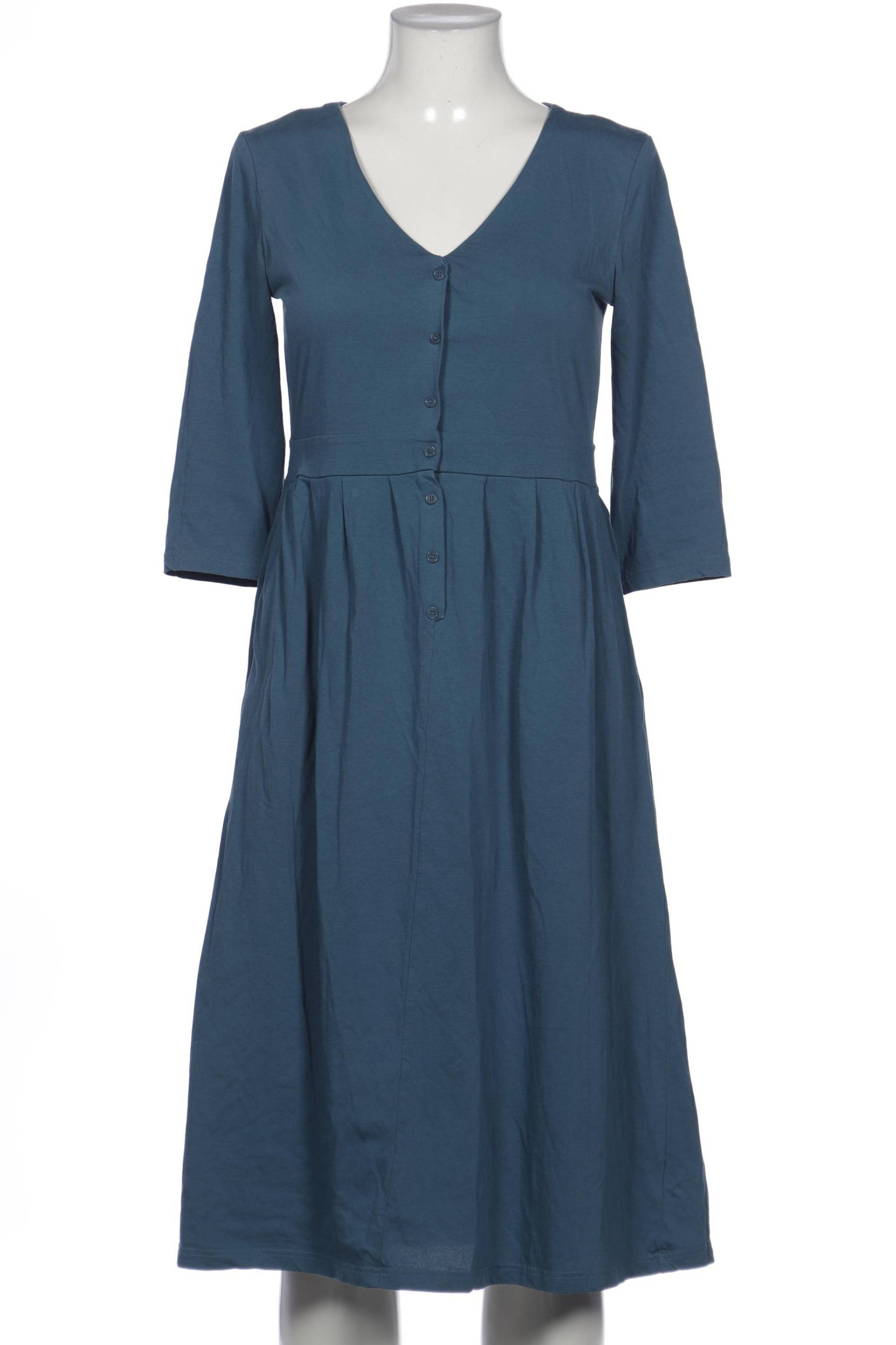 hessnatur Damen Kleid, blau, Gr. 38 von hessnatur