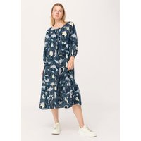 hessnatur Damen Kleid aus Bio-Baumwolle - blau - Größe 34 von hessnatur