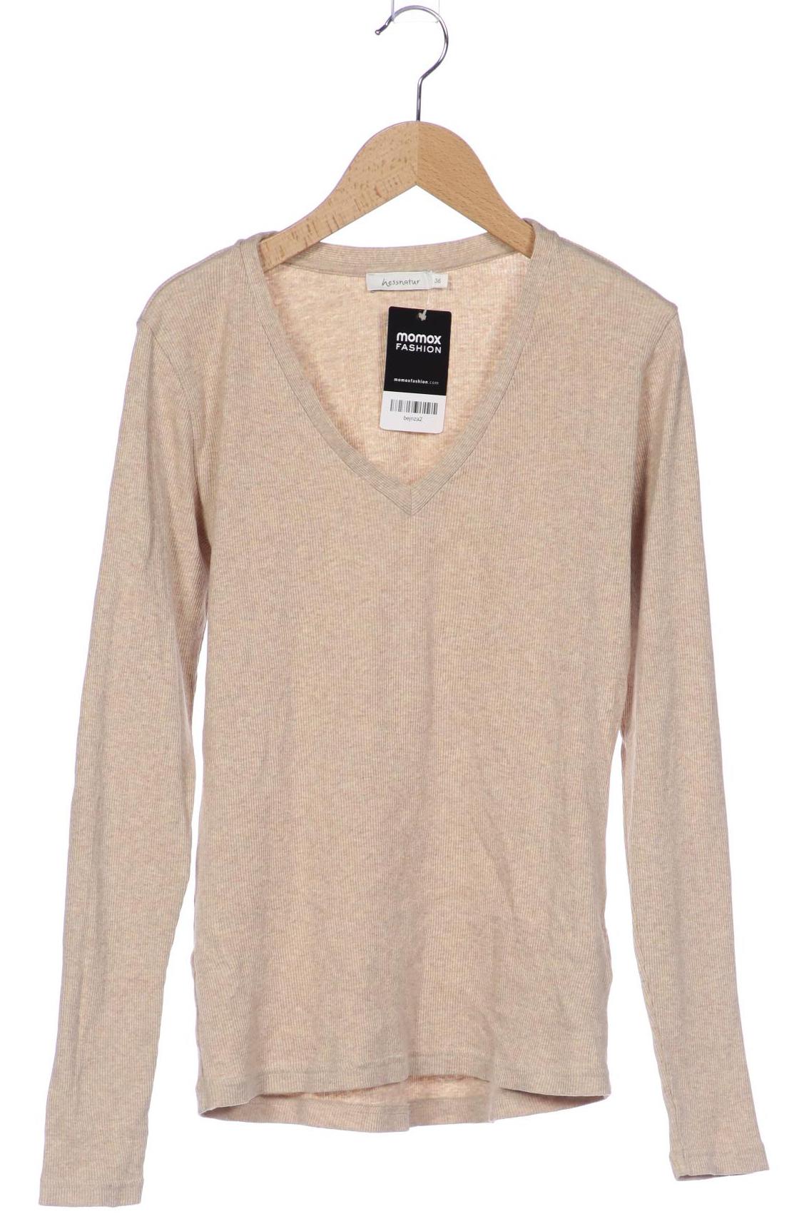 hessnatur Damen Langarmshirt, beige von hessnatur