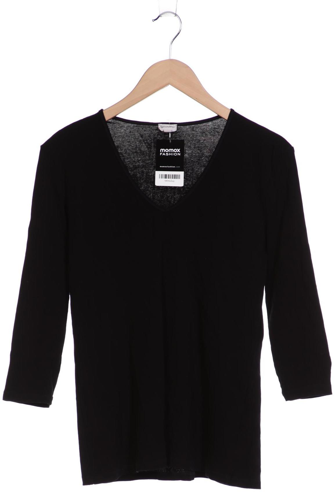 hessnatur Damen Langarmshirt, schwarz von hessnatur