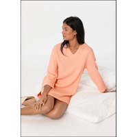 hessnatur Damen Musselin Nachthemd Relaxed PURE COMFORT - orange - Größe 42 von hessnatur