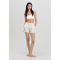 hessnatur Damen Musselin Schlafshorts Relaxed PURE COMFORT aus Bio-Baumwolle - natur - Größe 36 von hessnatur