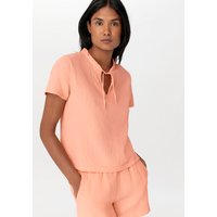 hessnatur Damen Musselin Shirt Regular PURE COMFORT aus Bio-Baumwolle - orange - Größe 48 von hessnatur