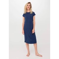 hessnatur Damen Nachthemd PURE FLOW aus TENCEL™ Modal - blau - Größe 46 von hessnatur
