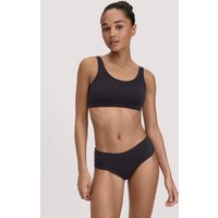 hessnatur Damen Panty Regular Cut im 3er-Pack COTTON FEEL aus Bio-Baumwolle - schwarz - Größe 44 von hessnatur