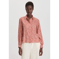 hessnatur Damen Print Bluse Relaxed aus LENZING™ ECOVERO™ Viskose - braun - Größe 44 von hessnatur