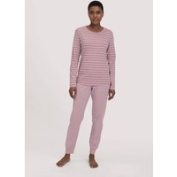 hessnatur Damen Pyjama Regular PURE COTTON aus Bio-Baumwolle - lila - Größe 34 von hessnatur