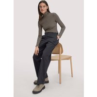 hessnatur Damen Schnürstiefel aus chromfrei gegerbtem Nubuk-Leder - beige - Größe 41 von hessnatur