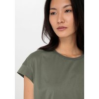 hessnatur Damen Shirt Relaxed aus Bio-Baumwolle - grün - Größe 42 von hessnatur