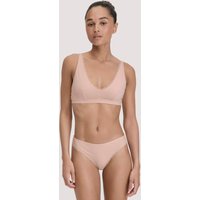 hessnatur Damen Slip Regular Cut COTTON FEEL LACE aus Bio-Baumwolle - rosa - Größe 48 von hessnatur