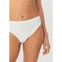 hessnatur Damen Taillenslip High Waist im 2er-Pack PURE NATURE aus Bio-Baumwolle - weiß - Größe 34 von hessnatur